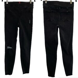 Spanx vintage Distressed Raw Hem Jeans Black Size Mediium